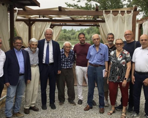 Il presidente Giani e Guelfo Beconi ai Renai per la volata a Giampiero Fossi  